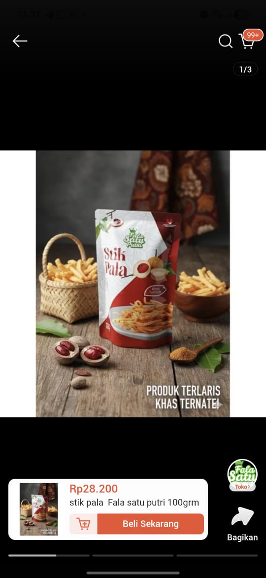 stik pala fala  satu putri 100grm