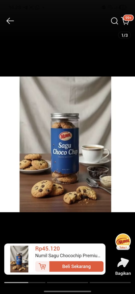Numil Sagu Chococship Premium { Cookies Khas Indonesia